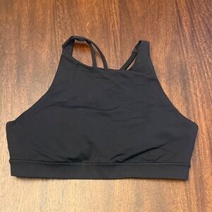 Lululemon Athletica Black High-Neck Sports Bra